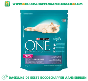 One cat coat & hairball kip aanbieding