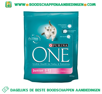 Purina One junior 1-12 aanbieding