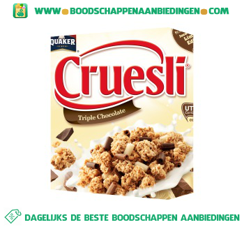 Quaker Cruesli trio chocolade aanbieding