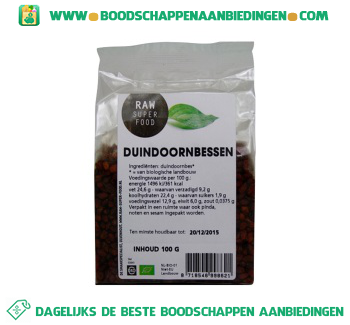 Raw Superfood Duindoornbessen aanbieding