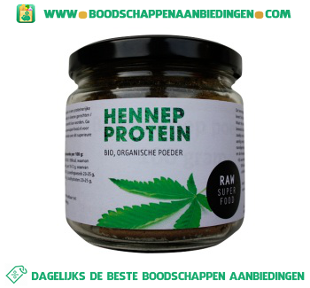 Raw Superfood Hennep protein poeder aanbieding