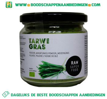 Raw Superfood Tarwegras poeder aanbieding