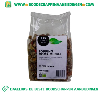 Topping voor muesli aanbieding