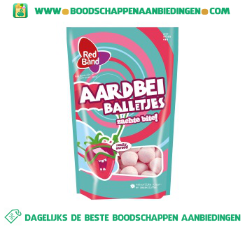 Red Band Aardbei caramel balletjes aanbieding