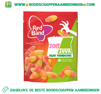 Red Band Zoet & zuur duo winegums aanbieding