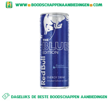 Red Bull Blue edition aanbieding