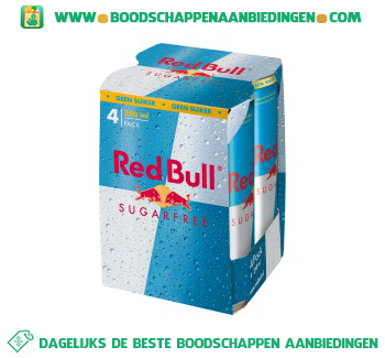 Red Bull Sugarfree 4-pak aanbieding