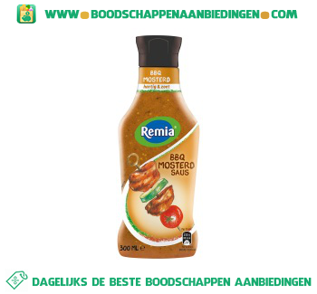 Remia BBQ mosterd saus aanbieding