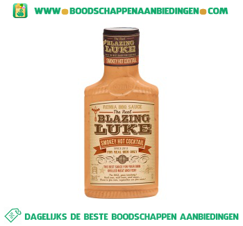 Blazing luke smokey hot cocktail saus aanbieding