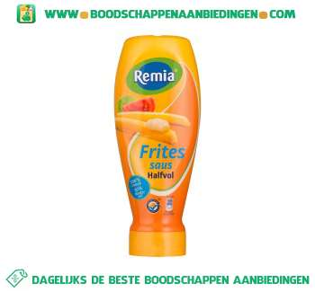 Fritessaus halfvol aanbieding