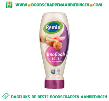 Remia Knoflooksaus aanbieding