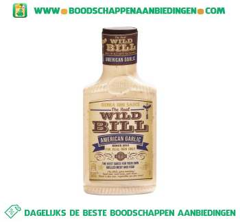 Wild bill american garlic saus aanbieding