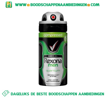 Rexona Deodorant spray men dry quantum aanbieding