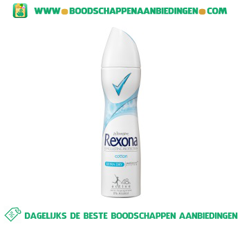 Rexona Deodorant spray women ultra dry cotton aanbieding