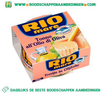 Rio Mare Tonno all’olio di olivo aanbieding