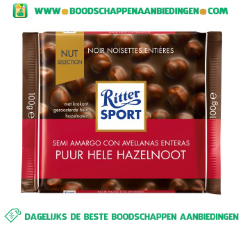 Chocoladereep hazelnoot aanbieding