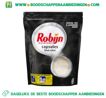 Robijn Wasmiddel capsules black velvet aanbieding