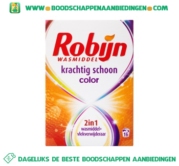 Robijn Wasmiddel waspoeder krachtig schoon color aanbieding