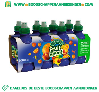 Robinsons Fruitshoot multivit pak 8 flesjes aanbieding