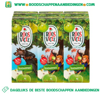 Roosvicee Fruitig drankje boomfruit mini 6-pak aanbieding