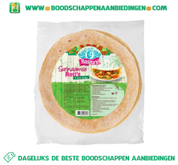 Rosita’s Surinaamse roti’s aanbieding