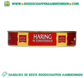 Haring in tomatensaus aanbieding