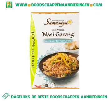 Samasaya Boemboe nasi goreng aanbieding