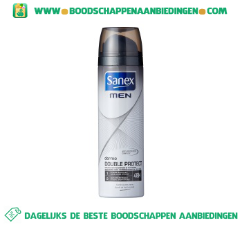 Sanex Deospray dermo double protect for men aanbieding