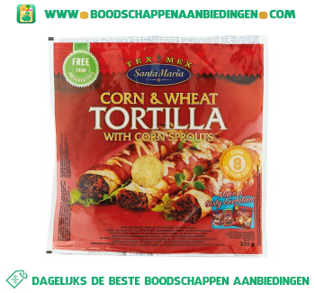 Santa Maria Corn & wheat tortilla aanbieding