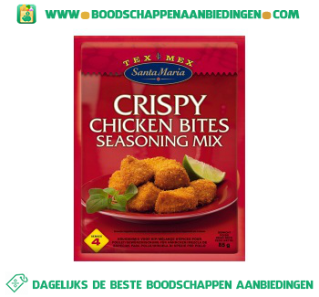 Santa Maria Crispy chicken bites seasoning mix aanbieding