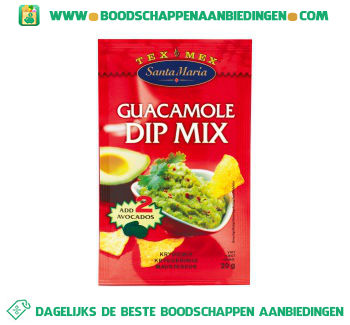 Guacamole dip mix aanbieding