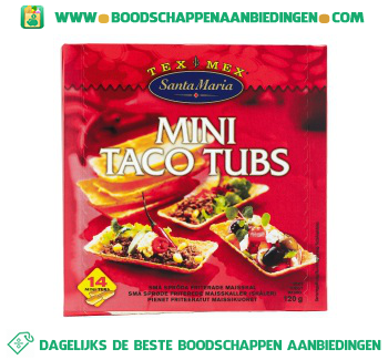 Santa Maria Mini taco tubs aanbieding