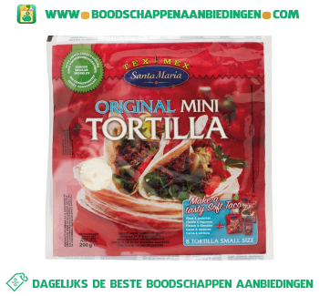 Santa Maria Original mini tortilla aanbieding