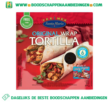 Original wrap tortilla aanbieding