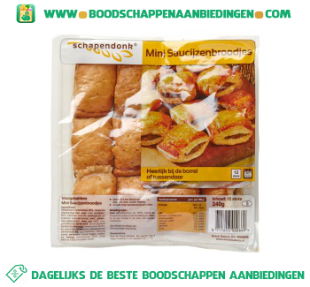 Schapendonk Mini saucijzenbroodjes aanbieding