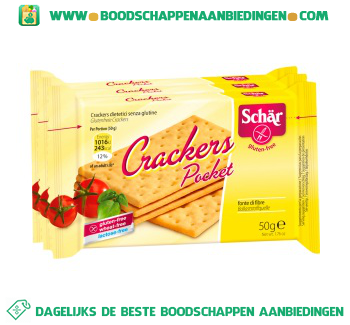 Schär Crackers pocket glutenvrij aanbieding