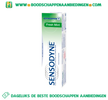 Sensodyne Tandpasta fresh mint met fluoride aanbieding