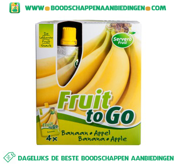 Servero Fruit to go appel & banaan aanbieding