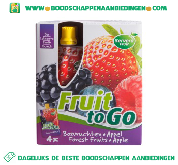 Fruit to go bosvruchten appel aanbieding