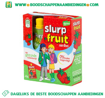 Slurpfruit aardbei aanbieding