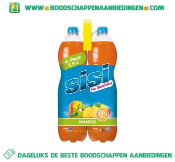 Sisi Mango no bubbles 4-pak aanbieding