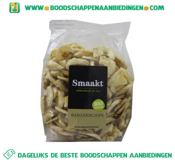 Smaakt Bananenchips aanbieding