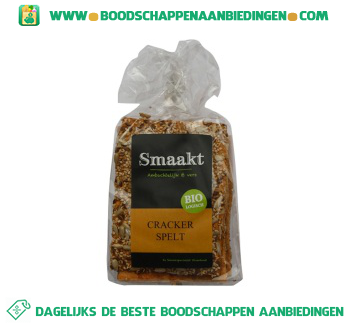 Smaakt Crackers spelt aanbieding