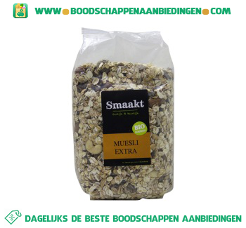 Smaakt Muesli extra aanbieding