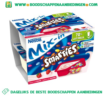 Smarties Yoghurt aardbei aanbieding