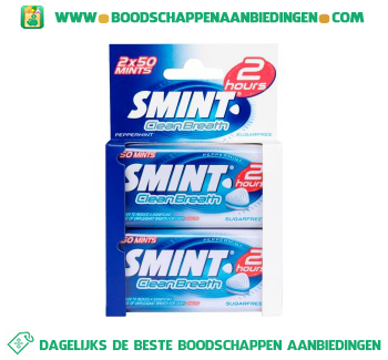 Smint Clean breath peppermint duopak aanbieding