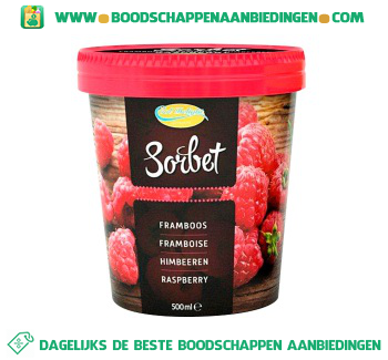 Sorbet framboos aanbieding