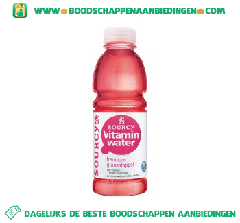 Vitaminwater framboos granaatappel aanbieding