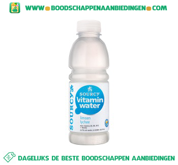 Sourcy Vitaminwater limoen lychee aanbieding