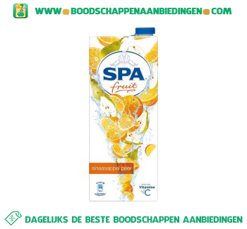 Spa Fruit sinaasappel peer aanbieding